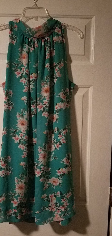 Sleeveless mock neck dress